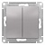 Переключатель 2-клавишный ATLASDESIGN, скрытый монтаж, алюминий ATN000365 Schneider Electric