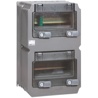 Сборный щиток Hypra - с 2 окошками - с рейкой DIN - 370x230x181 мм 059849 Legrand