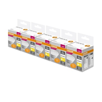 Лампа светодиодная Value 4W/830 4Вт MR16 GU5.3 230В (замена 35Вт) (уп.5шт) OSRAM