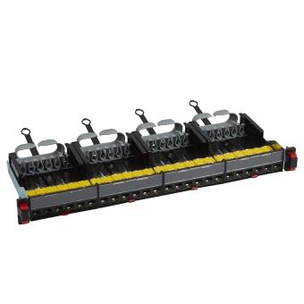 Патч-панель укомплектованная - 19'' - 1U - категория 6A - UTP - 24 x RJ 45 033770 Legrand