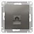 Розетка телефонная 1xRJ11 ATLASDESIGN, сталь ATN000981 Schneider Electric