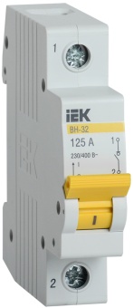 Выключатель нагрузки (мини-рубильник) ВН-32 1Р 125А MNV10-1-125 IEK
