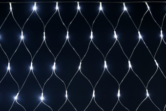 LIGHTING Гирлянда сеть 1,5х1,5м 160 светодиодов белый свет IP20 прозрачный шнур 3м 230В контроллер 8 сцен LGDB410-2-160-L1-T-S-44 IEK