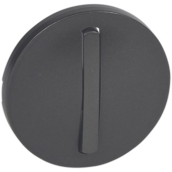 Лицевая панель - Программа Celiane - выключатель 1-полюсный / переключатель Кат. № 0 670 01/02/31/32 с тонкой клавишей - графит 065201 Legrand