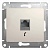 Розетка телефонная 1xRJ11 GLOSSA, молочный GSL000981T Schneider Electric