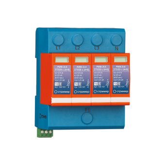 Устройство защиты от импульсных перенапряжений РИФ-Э-II 275/20 с (4+0) 124101 Стример