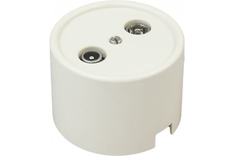 Розетка R/TV-SAT оконечная, пластик, цвет Слоновая кость (B1-305-211)