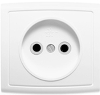 Елизавета Розетка 1 пост наружная слоновая кость РА10-168 6454 Кунцево-Электро