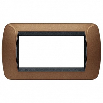Рамка 4 модуля LIVING LIGHT, бронзовый L4804BO Bticino