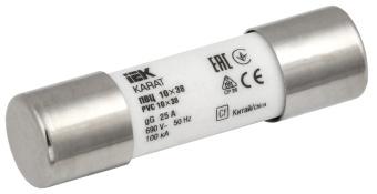 Плавкая вставка цилиндрическая ПВЦ 10х38 25А KARAT MFL10-025 IEK