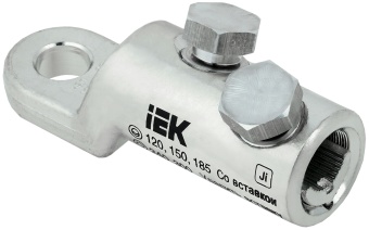 Наконечник болтовой луженый НБЛ 120-300-16/2 35кВ UNB11-120-300-02-35 IEK