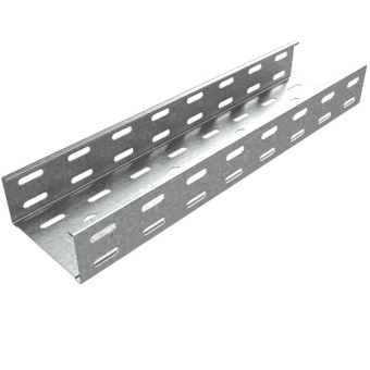 Лоток листовой перфорированный 100х100 L2000 сталь 1.5мм "СТАНДАРТ" LPE100-100-1.5-2000 HD LO5824 КМ-Профиль