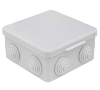 Коробка распределительная 100х100х55 с отверстиями(8 муфт) С3В108 GUSI ELECTRIC