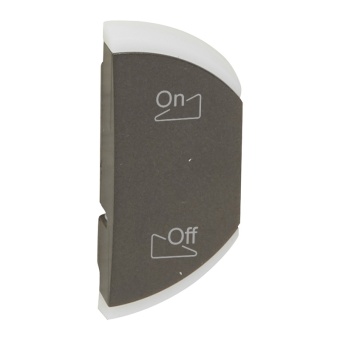 MyHome SCS.Лицевая панель 1М "Освещение-Звуковая трансляция" правая.Графит 064852 Legrand