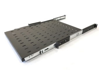 Полка TSS3-800-RAL9004 выдвижная c 19'' креплением, глубина 800 мм
