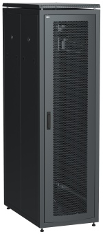 ITK Шкаф сетевой напольный 19" LINEA N 33U 600х1000мм перфорированные двери черный LN05-33U61-PP IEK