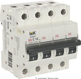 ARMAT Автоматический выключатель M10N 4P C 10А AR-M10N-4-C010 IEK