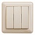 Выключатель 3-клавишный W59, скрытый монтаж, слоновая кость VS0510-351-28 Schneider Electric