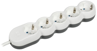 Удлинитель У05 5 мест 2P+PE/5м 3х1,5мм2 16А/250В UNO WYP53-16-05-05-Z IEK