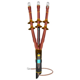 Муфта кабельная концевая наружн. установки 10кВ 10ПКНТпбН-3х(150-240)/800мм с болт. наконечн. 22060015 Нева-Транс Комплект