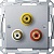 Аудио-розетка MERTEN SYSTEM M, алюминий MTN4351-0460 Schneider Electric