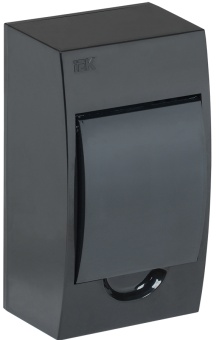 KREPTA 3 Корпус пластиковый ЩРН-П-4 IP41 черный MKP12-N-04-41-K02 IEK