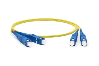 Патч-корд волоконно-оптический (шнур) SM 9/125 (OS2) SC/UPC-SC/UPC 2мм duplex LSZH (2м)