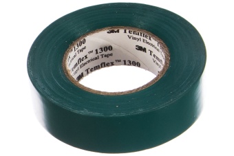 Изолента ПВХ зеленая 19мм 20 м. Temflex 1300 7100080343 3М