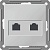 Розетка компьютерная 2xRJ45 Cat.5 W59, шампань RSI-251KK5E-4-86 Schneider Electric