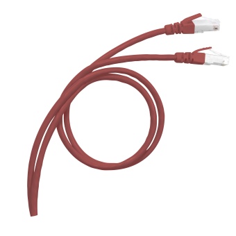 Шнур коммутационный RJ 45 - категория 8 - S/FTP - LSZH - экранированный - 10 м - красный 033727 Legrand
