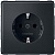 Розетка MERTEN AQUADESIGN IP44, скрытый монтаж, с заземлением, со шторками MTN2300-7214 Schneider Electric