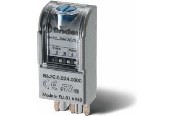 Таймер модульный разное напряжение для применения к розеткам 90.02/90.03/92.03/94.02 (86.30.0.024.0000) 863000240000 Finder