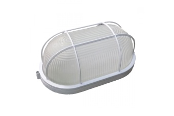 Светильник НПП-04-100-002 овал с/р E27 IP54 белый Банник (НБП 04) В-07847 Витебское Электротехническое Предприятие СВЕТ