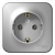 Розетка BLANCA, открытый монтаж, с заземлением, алюминий BLNRA010103 Schneider Electric