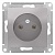 Розетка ATLASDESIGN, скрытый монтаж, алюминий ATN000341 Schneider Electric