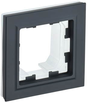 BRITE Рамка 1-местная IP44 РУ-1-БрГ-44 графит BR-M12-44-K53 IEK
