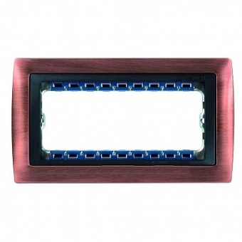 Рамка 8 узких модулей 82, античная медь 82884-36 Simon