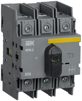 Выключатель-разъединитель модульный ВРМ-2 3P 80А MVR20-3-080 IEK